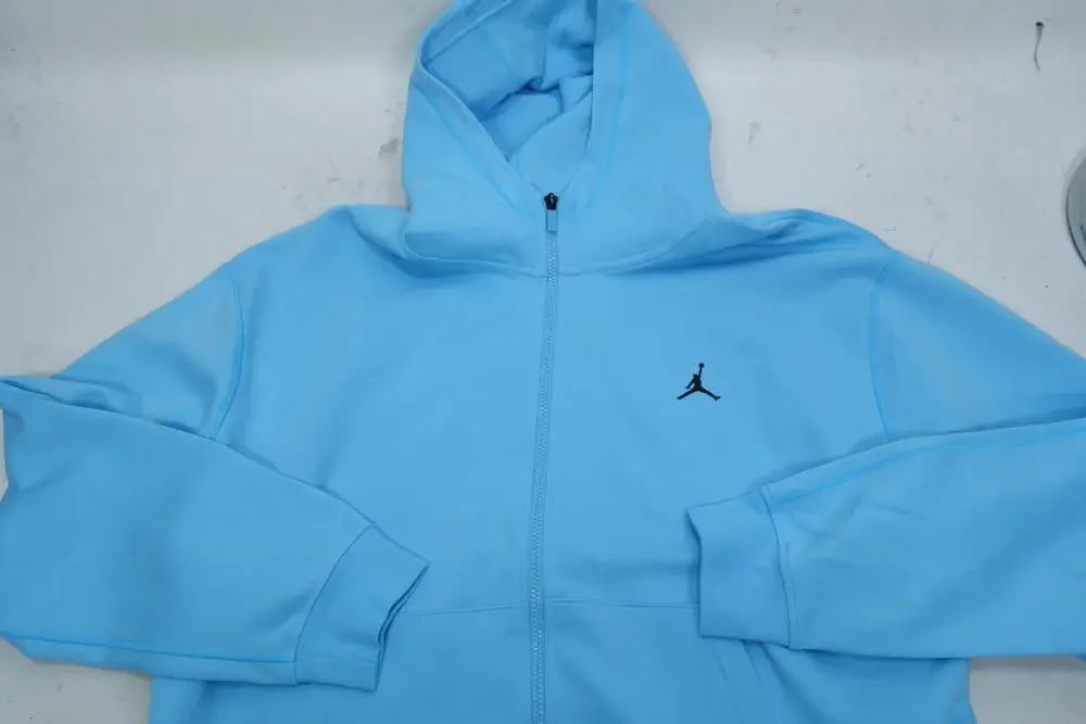 Jordan Dri-FIT Sport Hoodie Mens XL Blue Full Zip Fleece Basketball FV8602-497